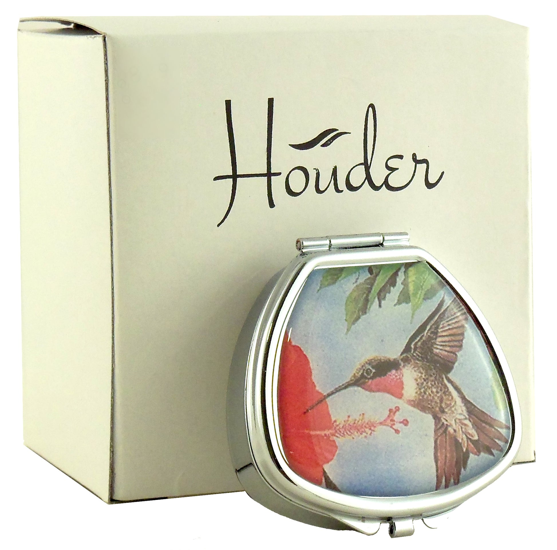 Designer Pill Box for Purse or Pocket (Clamshell) - Gift Box Included Houder