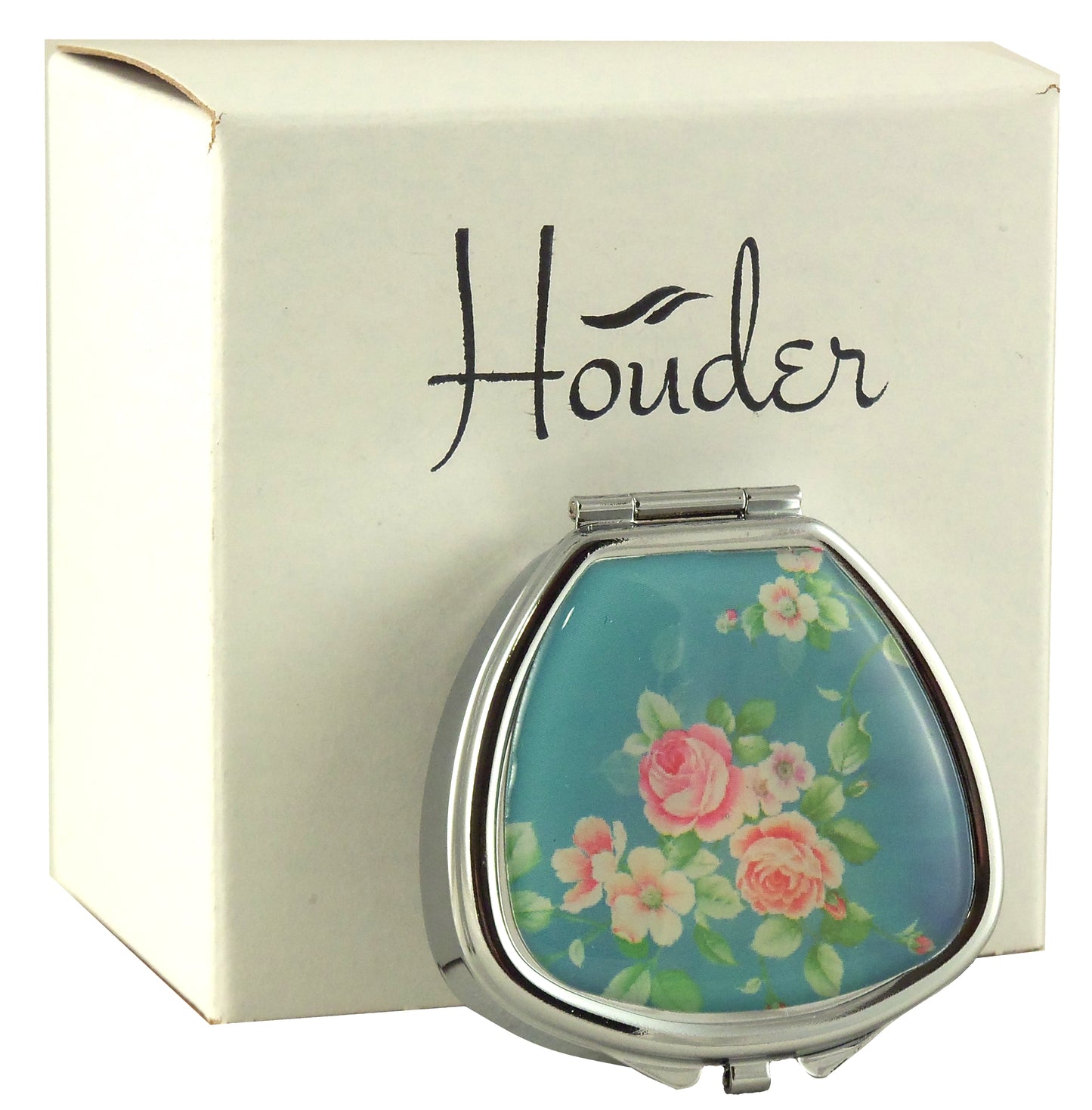 Designer Pill Box for Purse or Pocket (Clamshell) - Gift Box Included Houder