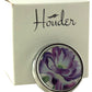 Designer Pill Box for Purse or Pocket (Round) - Gift Box Included Houder