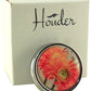 Designer Pill Box for Purse or Pocket (Round) - Gift Box Included Houder