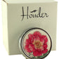 Designer Pill Box for Purse or Pocket (Round) - Gift Box Included Houder