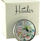 Designer Pill Box for Purse or Pocket (Round) - Gift Box Included Houder