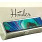 Designer Lipstick Case with Mirror for Purse -  Velvet Lined - Gift Box Included Houder